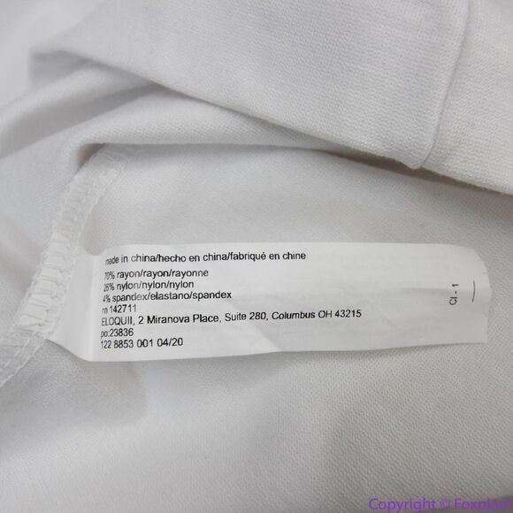 NEW Eloquii white Twisted Shoulder Sheath Dress, 24 - Picture 12 of 12